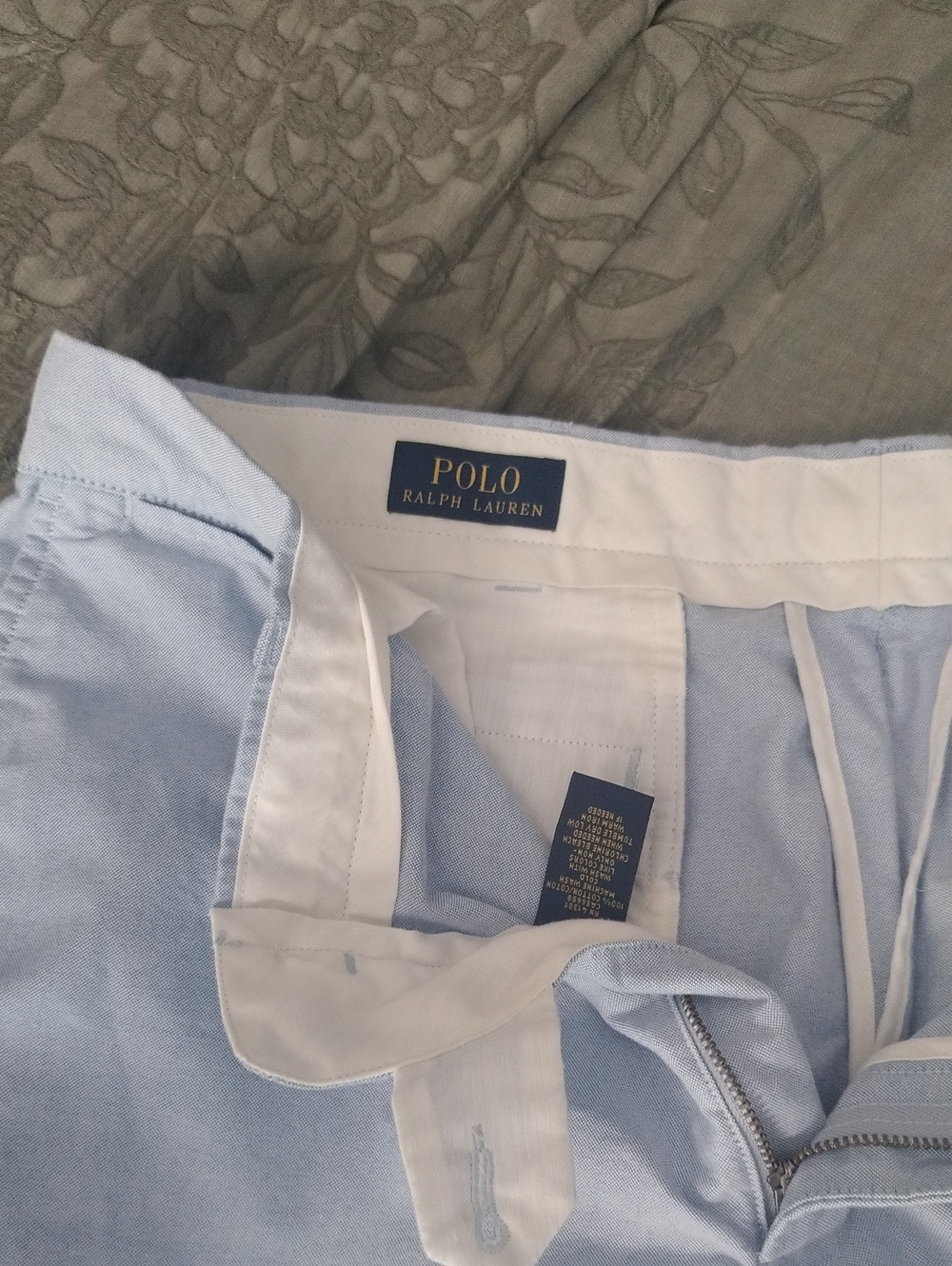 Polo by Ralph Lauren Light Blue Flat Front Men’s Shorts